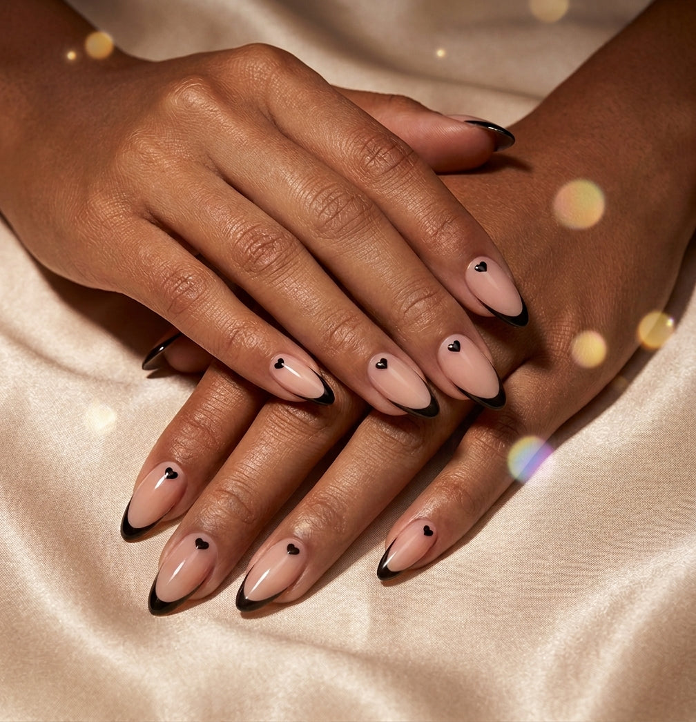 The Black Tea Set - French Tip Press-Ons